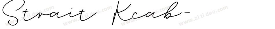 Strait Kcab字体转换